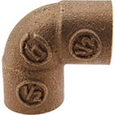 Codo Bronce So/So 1/2" 10 Un