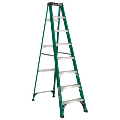 Escalera Fibra De Vidrio Tijera 8 Peldaños Cuprum