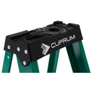 Escalera Fibra De Vidrio Tijera 5 Peldaños 1.55 Mts 175 Kg. Cuprum