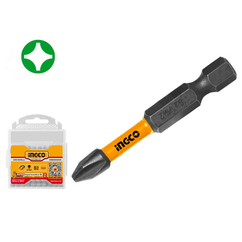 SET PUNTAS DE IMPACTO INDUSTRIAL 10 PIEZAS PH2X50MM INGCO SDBIM11PH223