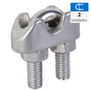 Abrazadera Para Cable Acero Inoxidable 3/16"