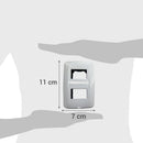 Placa 2 Modulos Con Soporte Blanco