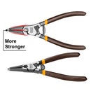 Alicate Recto Industrial Seguro Seeger Externo 180Mm/7" Ingco Hccp261801