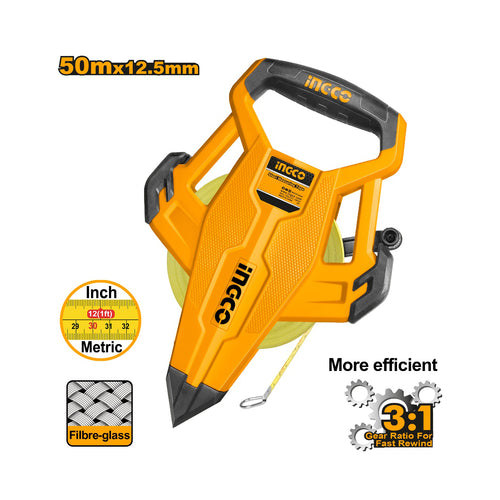 Cinta Metrica Fv Con Mango 12,5Mmx50M Ingco Hfmt8350