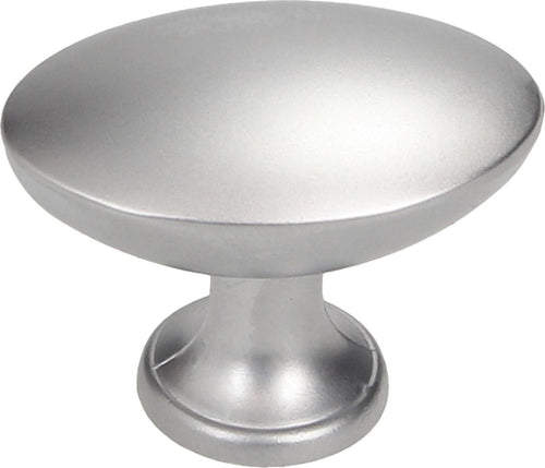 Perilla Ovalada 27 Mm Cromo Mate