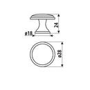 Perilla 29 Mm Bronce Envejecido