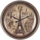 Perilla 40 Mm Madera Nogal Reloj Eiffel
