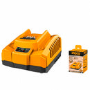 CARGADOR DE BATERIA RAPIDO 4AH INDUSTRIAL P20S 20V INGCO FCLI20411-7