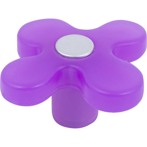 Perilla Flor Abs Morado Cromo Mate