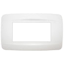 Placa 3 Modulos Con Soporte Blanco