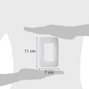 Placa 3 Modulos Con Soporte Blanco