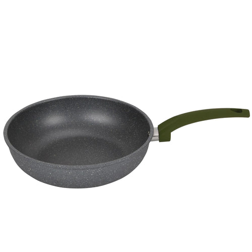 Wok Antiadherente 28 Cm Aluminio Gris