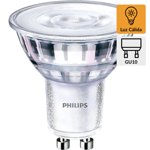 Ampolleta 4.6 W Gu10 395 Lm Luz Calida