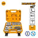SET DADOS Y CHICHARRA INDUSTRIAL 20 PIEZAS 1/2