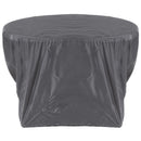 Cobertor Para Mesa Redonda 127X127X80 Cm Poliester Gris