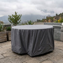 Cobertor Para Mesa Redonda 127X127X80 Cm Poliester Gris