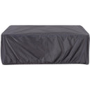 Cobertor Para Mesa De Centro Rectangular 125X75X45 Cm Poliester Gris