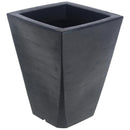 Macetero Grafiato De Plastico 37X50 Cm Negro