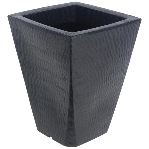 Macetero Grafiato De Plastico 37X50 Cm Negro