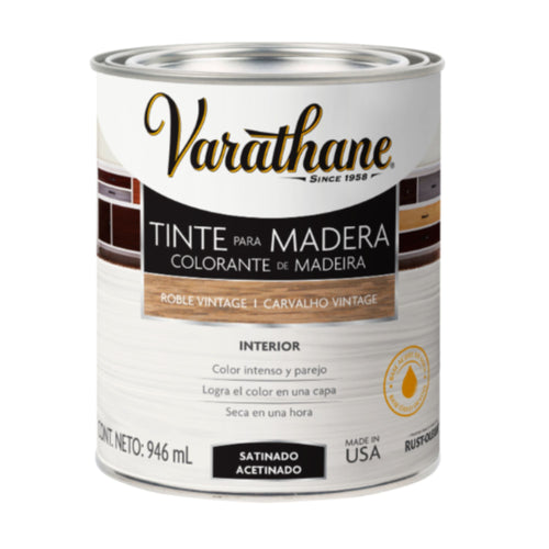 Tinte para Madera Satinado 946ml Roble Vintage - Varathane