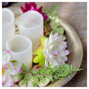 Set De 3 Velas Crema Led Con Bateria