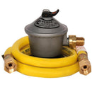 Kit Regulador Gas Licuado 3/ 8" Con Manguera 100 Cm Conector He