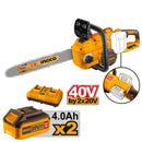 Motosierra Bl Industrial + 2 Bat 4Ah Y Carg Rap Doble 40V/16" Ingco Cgsli401682