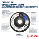 Disco Flap Metal 4 1/2" Grano 80