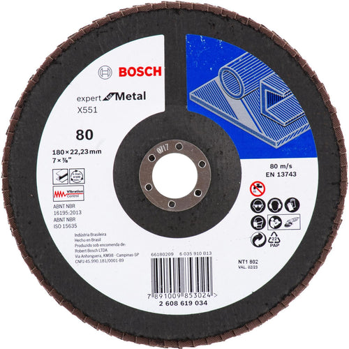 Disco Flap Metal 180Mm, Gr 80
