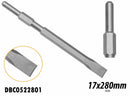 Cincel Plano Sds Hex Para Martillo Demoledor 17X22X280Mm Ingco Dbc0522801