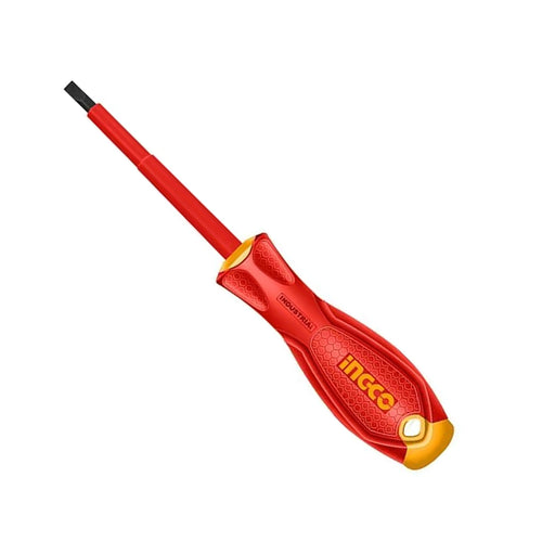 Destornillador Industrial Aislado Vde Punta Plana Sl3X75Mm Ingco Hisd813075