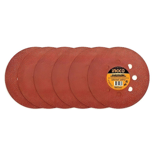 SET DISCO DE LIJA 6 PIEZAS 225MM/9