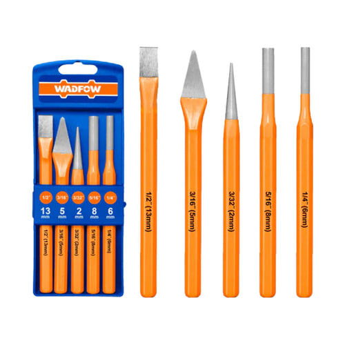 SET PUNZONES CINCELES Y BOTADORES DE 5 PIEZAS WADFOW WCC8395