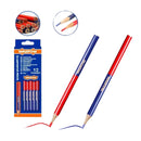 LAPIZ CARPINTERO BICOLOR 12 PIEZAS AZUL/ROJO WADFOW WMQ2512