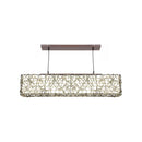 Lampara Colgante Rectangular Ratan Cafe