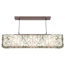Lampara Colgante Rectangular Ratan Cafe