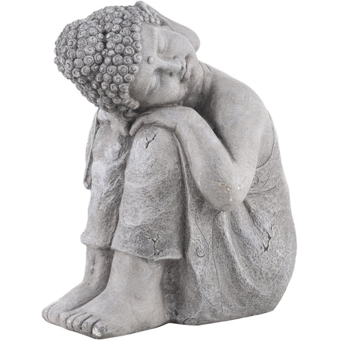 Buda Durmiendo Gris 48X40 Cm