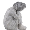 Buda Durmiendo Gris 48X40 Cm
