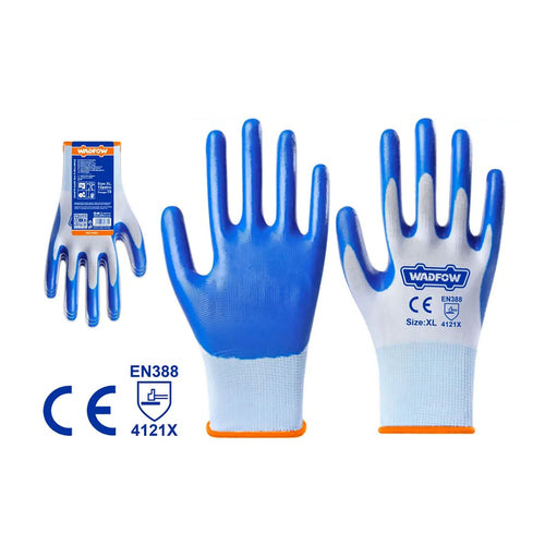 12 Pares De Guantes Nitrilo Talla Xl Wadfow Wgv2801