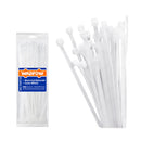 SET AMARRAS PLASTICA 100 PIEZAS 7,2X400MM BLANCO WADFOW WTE340072