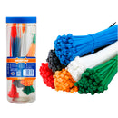 SET AMARRAS PLASTICA 2,5-3,6X100-200MM 200 PIEZAS 5 COLORES WADFOW WTE85521