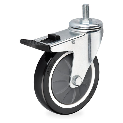 Z08 PU Rueda Giratoria con freno HE 75mm - Supo