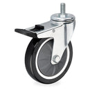 Z08 PU Rueda Giratoria con freno HE 100mm - Supo