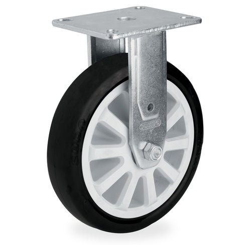 Z07 PU Rueda Fija Base Plana 200mm - Supo