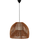 Lampara Colgante Campana Ii Mimbre Cafe
