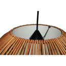 Lampara Colgante Campana Ii Mimbre Cafe