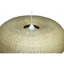 Lampara Colgante Circular Ii Mimbre Blanco
