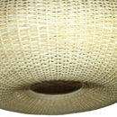 Lampara Colgante Circular Ii Mimbre Blanco