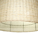 Lampara Colgante Isidora Mimbre Blanco