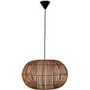 Lampara Colgante Globo Mimbre Cafe